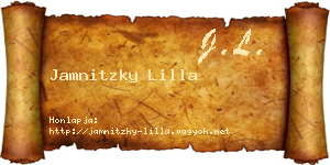 Jamnitzky Lilla névjegykártya