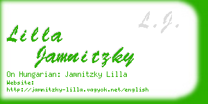 lilla jamnitzky business card